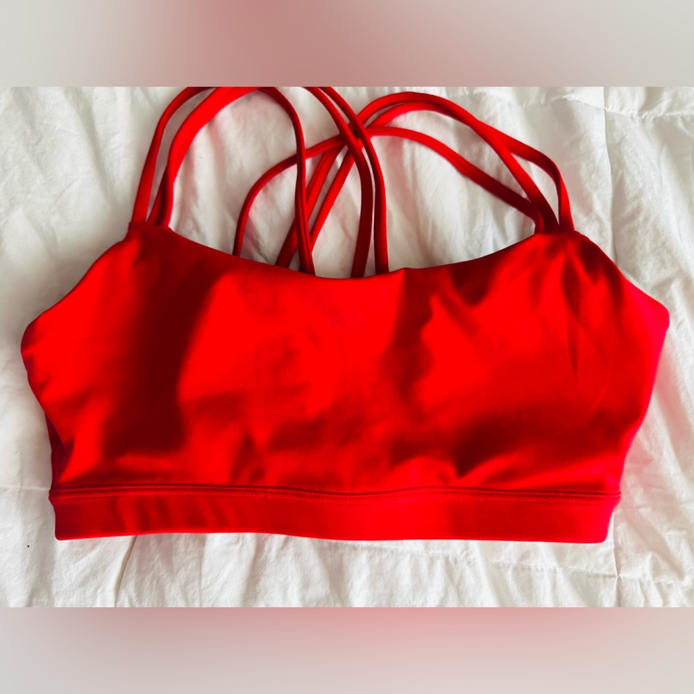 Gap Fit Red Strappy Sports Bra
